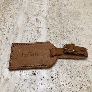 Vintage Hartmann Leather Luggage Tag